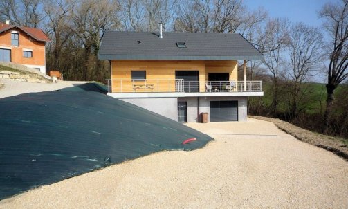 Lovagny -Ossature bois avec piscine intérieure